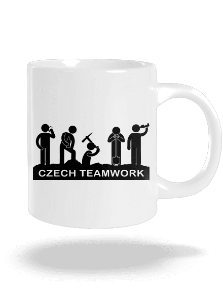 Czech Teamwork veľký hrnček White