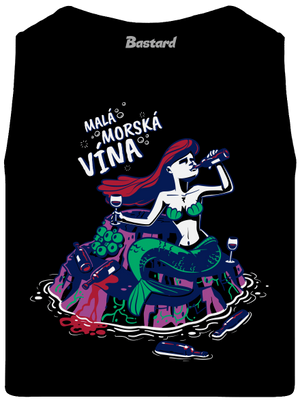 Malá mořská vína pánske tielko Black