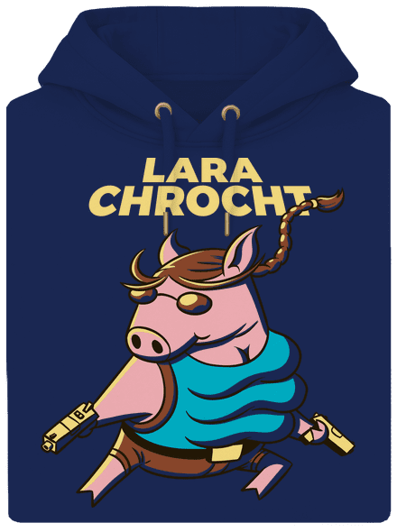 Lara Chrocht unisex mikina premium Navy