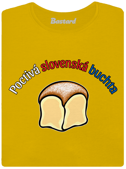 Poctivá buchta a klobása dámske tričko Yellow