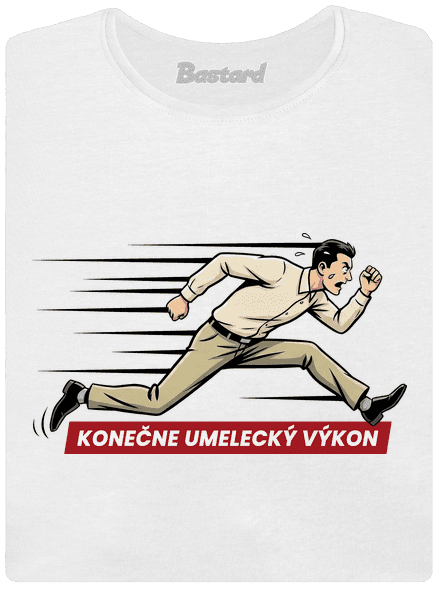 Umelecký výkon dámske tričko prémium White