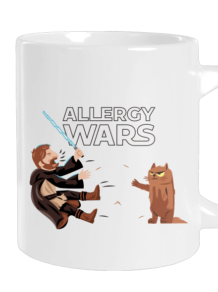 Allergy Wars veľký hrnček White