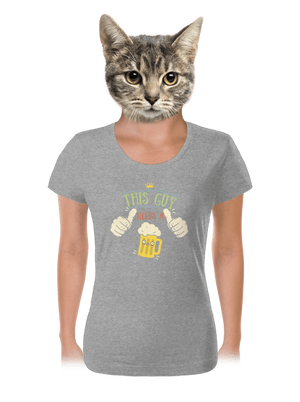 This guy needs a beer dámske tričko Dark Gray Melange