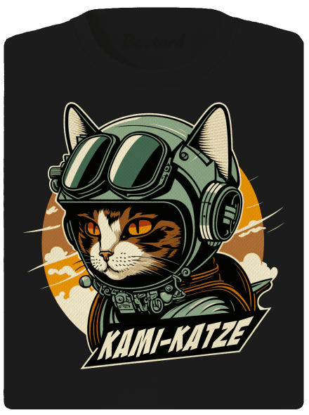 Kami-Katze dámske športové tričko Black