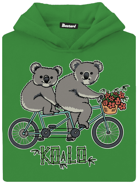 Koalo detská mikina klokanka Kelly Green AWD