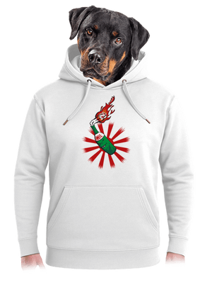 Kamikaze unisex mikina premium Snowwhite