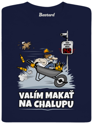 Valím na chalupu pánske tričko Navy