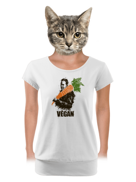 Vegan dámske tričko s lemom White