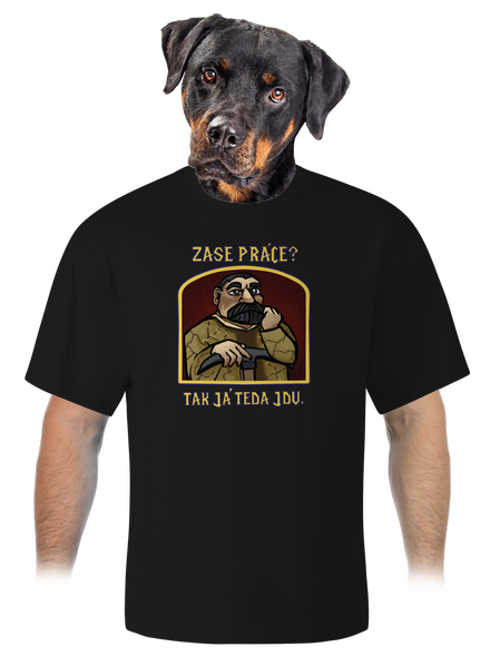 Zase práce? unisex tričko oversized Black