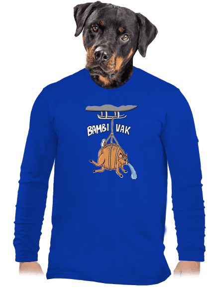 Bambi vak pánske dlhý rukáv Royal Blue