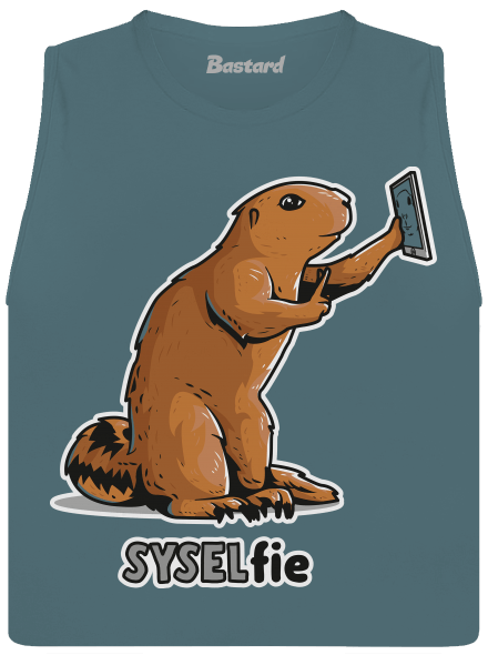 Syselfie dámske tielko voľné Heather Deep Teal