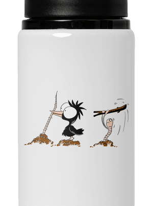 Nesprávny koniec flaša na vodu White