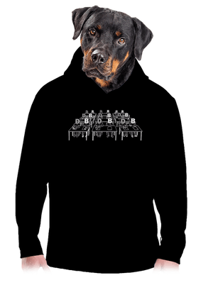 Cimrman: Debil, blbeček pánska mikina klokanka Black