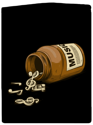 Music Pills dámska mikina na zips Black