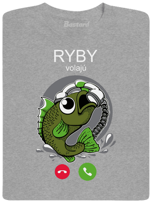 Ryby volají pánske tričko Sport Grey