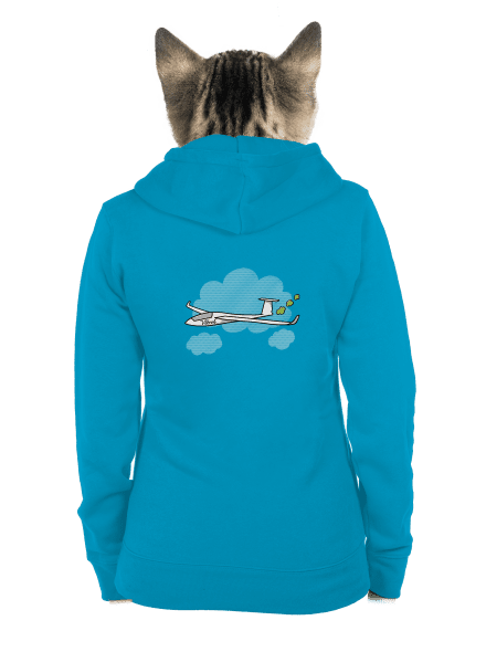 Větroň dámska mikina na zips Blue Atol
