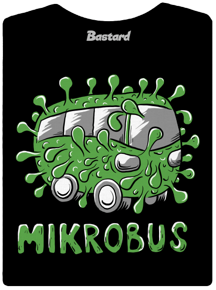 Mikrobus dámske tričko prémium Black