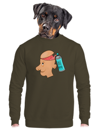 unisex mikina bez kapucne