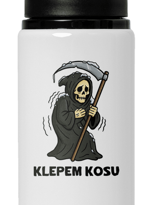 Klepem kosu flaša na vodu White