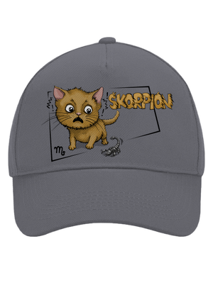 Mačací horoskop: Škorpion šiltovka baseballka Graphite grey