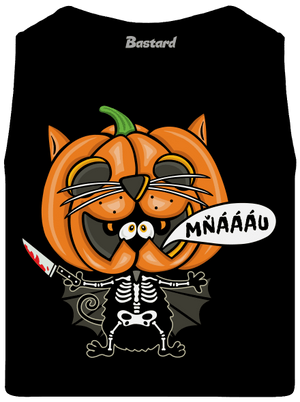 Halloweenská kočička pánske tielko Black