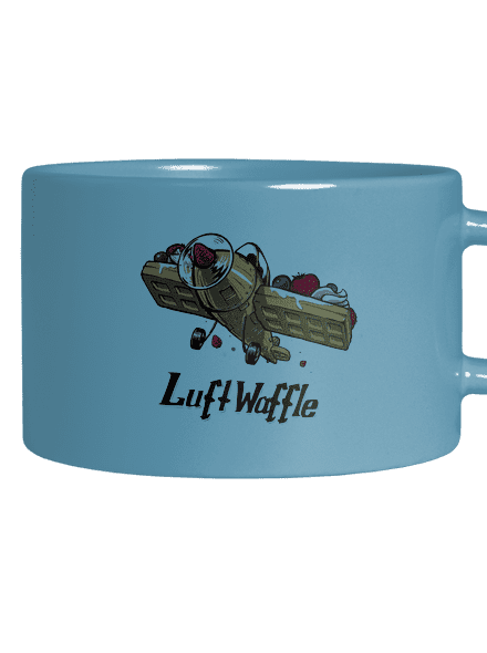 Luftwaffle hrnček makronka Blue Macaron