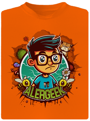 Alergeek detské športové tričko Neon Orange