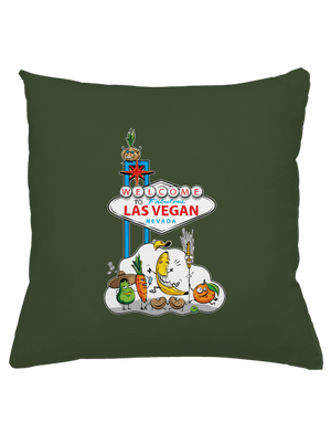 Las Vegan vankúš Olive Green