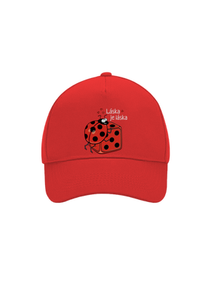 Láska je láska šiltovka baseballka Classic Red