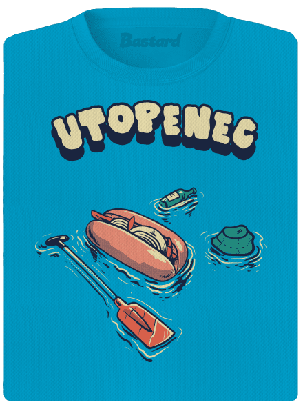 Utopenec dámske športové tričko Blue Atol
