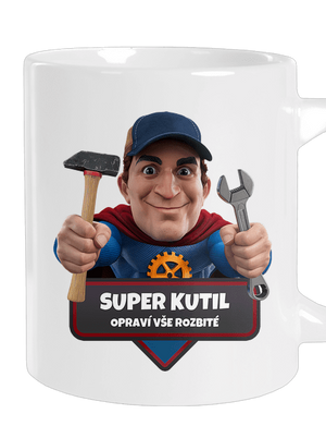 Super otec veľký hrnček White