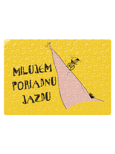 Milujem jazdu puzzle White