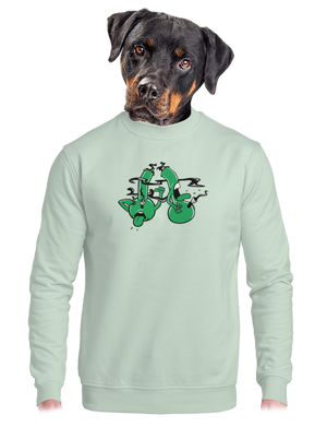 unisex mikina bez kapucne