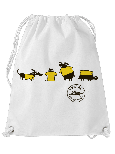 Testované na zvieratách vak White