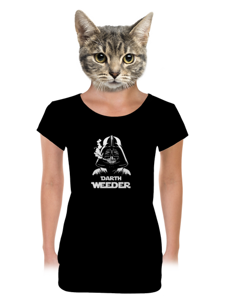 Darth Weeder dámske tričko s lemom Black