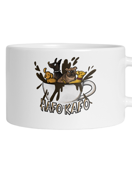 Hafo kafo hrnček makronka White