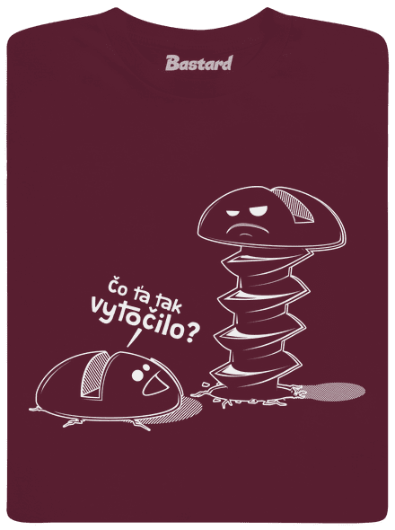 Vytočený detské tričko Burgundy