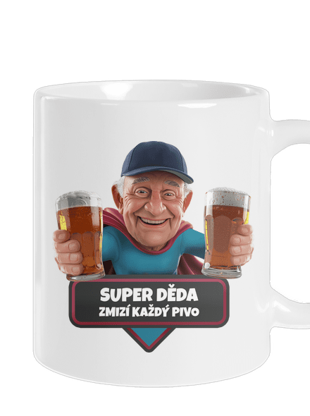 Super dedo klasický hrnček White