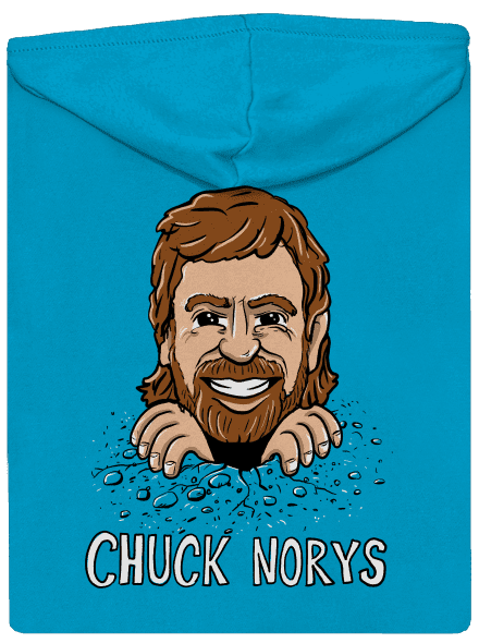Chuck Norys dámska mikina na zips Blue Atol