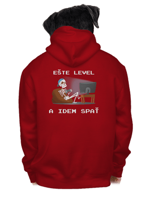 Ešte level pánska mikina na zips Red