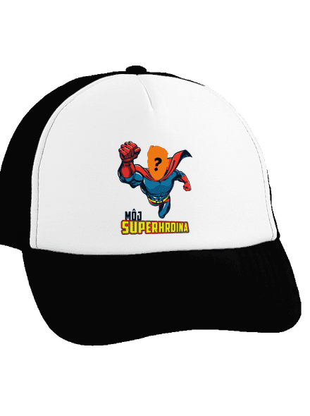 Môj superhrdina šiltovka truckerka Black cap