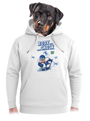 Body check unisex mikina premium Snowwhite