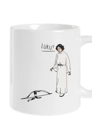 Luke a Leia klasický hrnček White