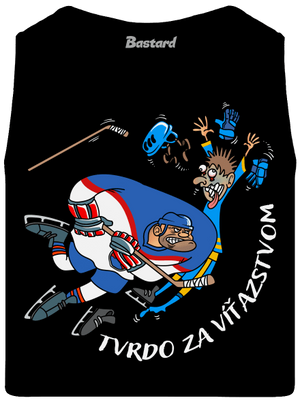 Tvrdo za víťazstvom pánske tielko Black