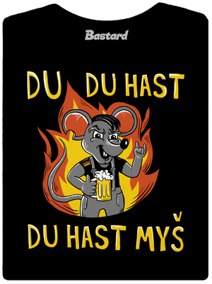 Du hast myš dámske tričko prémium Black