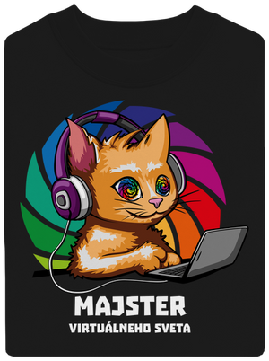 Majster virtuálneho sveta unisex mikina bez kapucne Black