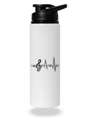 Žijem muzikou flaša na vodu White