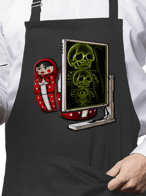 Rentgen Matriošky zástera Dark Grey