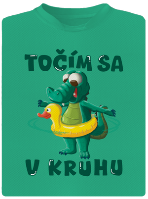 Točím sa v kruhu pánske športové tričko Mint Mal