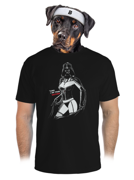 Mrs. Vader pánske športové tričko Black